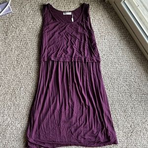 Purple Bearsland Breastfeeding Dress